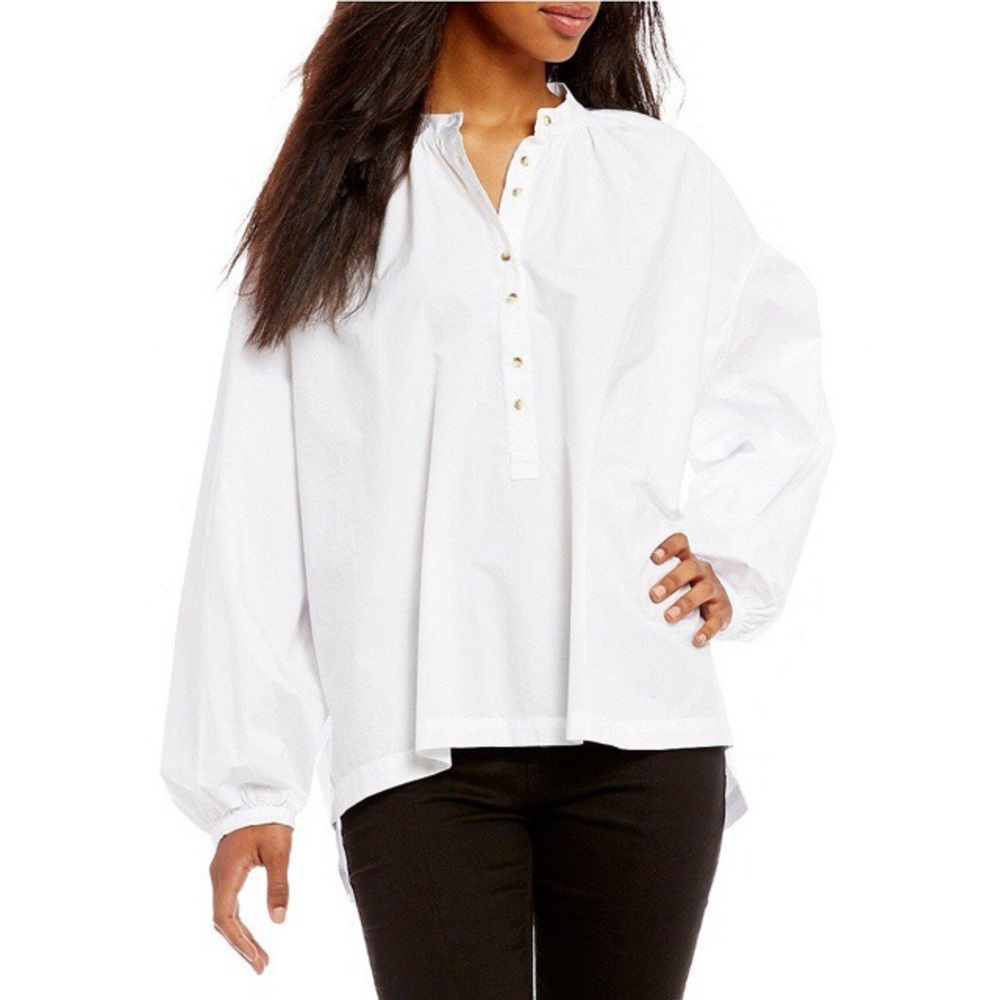 Free People Poplin Shirt sz M